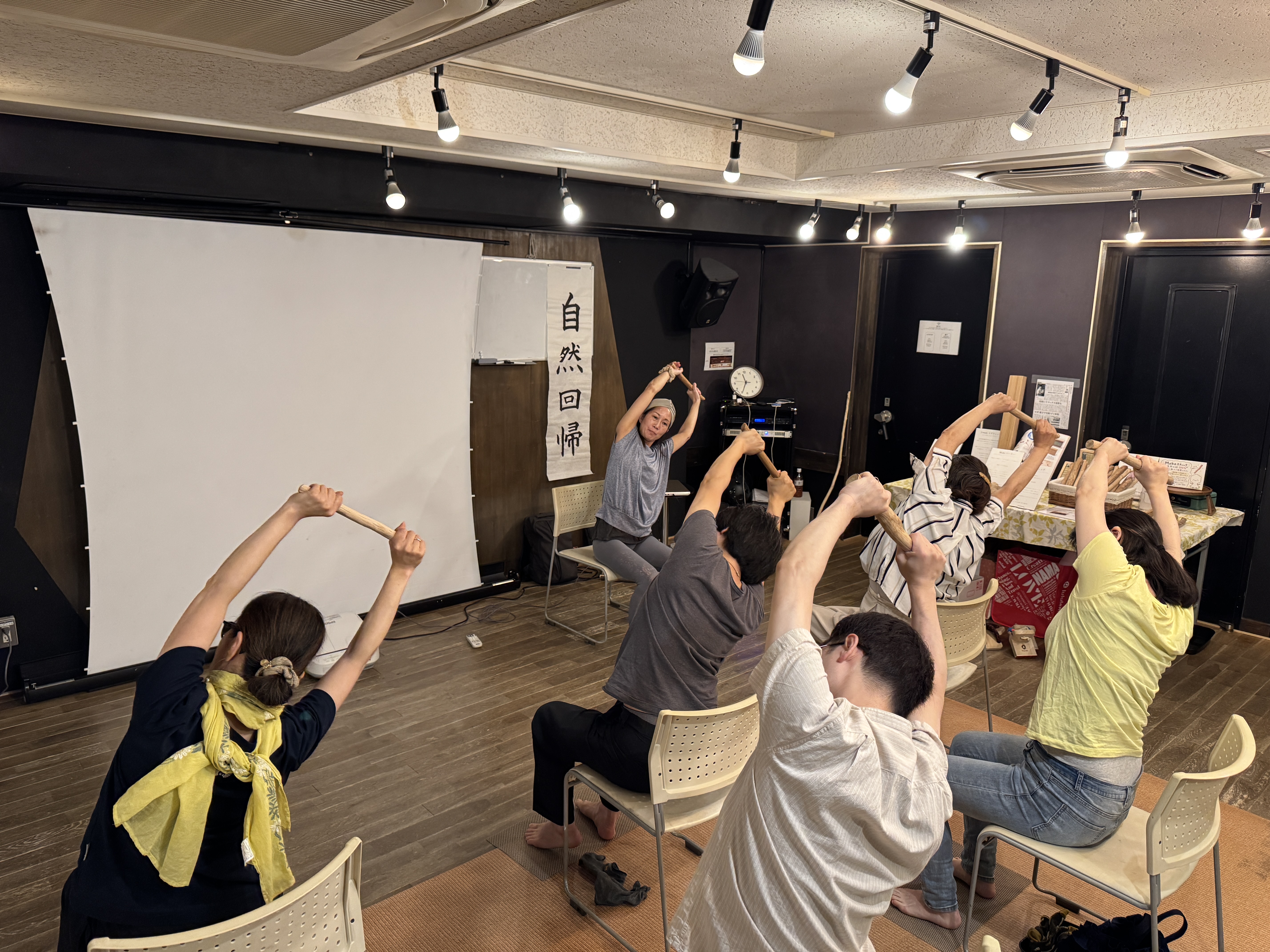 前回の足裏ヨガイベントの様子
